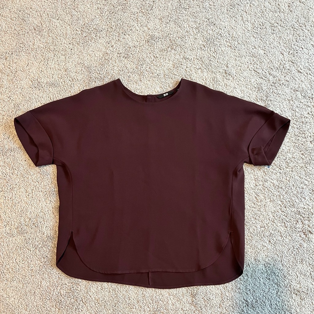 Maroon Uniqlo Top - S